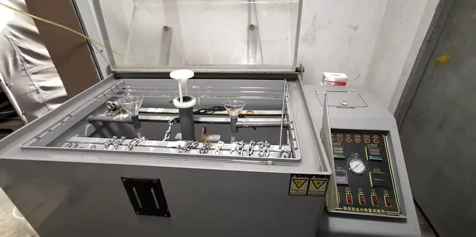 Salt-spray equipment supports controlled corrosion checks for relevant metal and coating reviews.